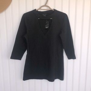Torrid 3/4 sleeve black shirt